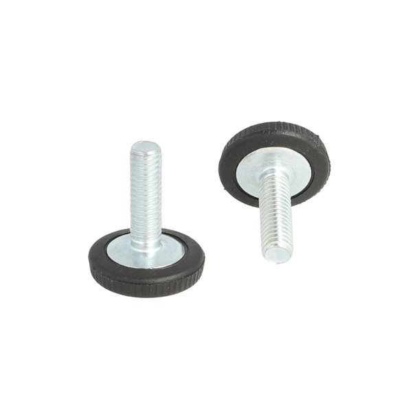 Stilleskrue med 20mm Sort Fod - M6x20mm
