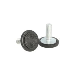 Stilleskrue med 28mm Sort Fod - M8x22mm