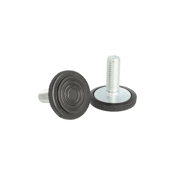 Stilleskrue med 28mm Sort Fod - M8x22mm