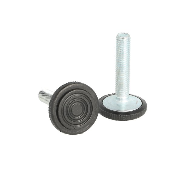 Stilleskrue med 28mm Sort Fod - M8x38mm