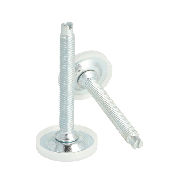 Stilleskrue med 33mm Metal Fod/Plast Kappe + Krv - M8x64mm