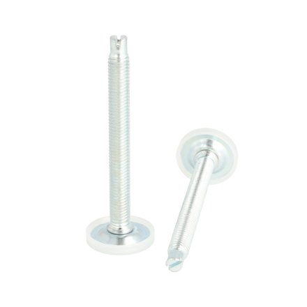 Stilleskrue med �33mm Metal Fod/Plast Kappe + K�rv -M10x94mm