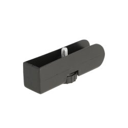 Stillefod 24mm - Sort Plastik - M6x22mm