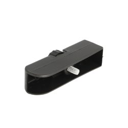 Stillefod 24mm - Sort Plastik - M6x22mm