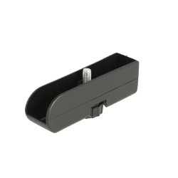 Stillefod 24mm - Sort Plastik - M6x22mm