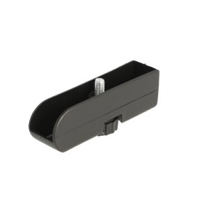 Stillefod 24mm - Sort Plastik - M6x22mm