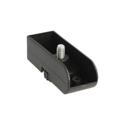 Stillefod 31mm - Sort Plastik - M8x22mm