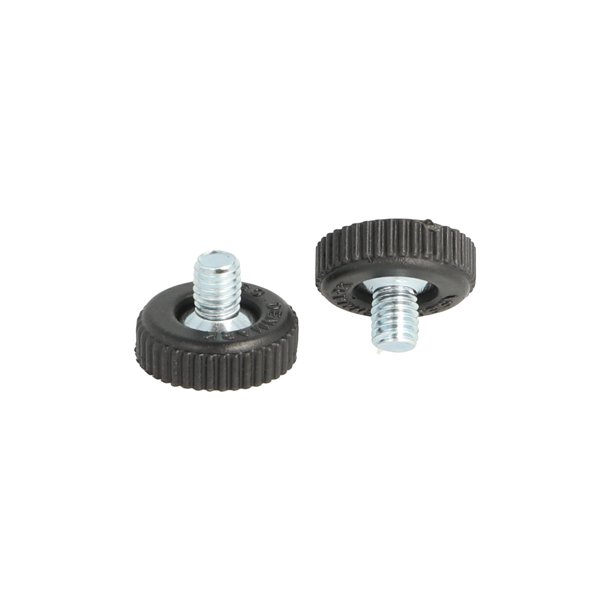 Stilleskrue med 20mm Sort Fod + Krv - M6x8mm