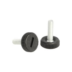 Stilleskrue med 20mm Sort Fod + Krv - M6x22mm