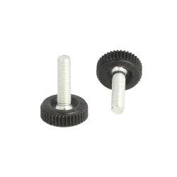 Stilleskrue med 20mm Sort Fod + Krv - M6x22mm