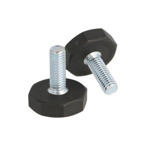 Stilleskrue med 27mm Sort Fod - M8x21mm