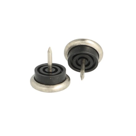 Glides�m �23mm m/Forniklet Fod - Sort Plast