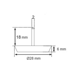 Glidesm 28mm - Brun Plast