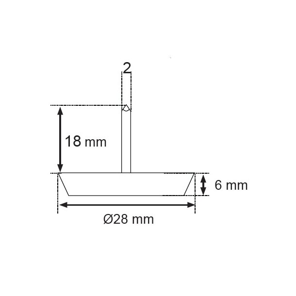 Glidesm 28mm - Brun Plast