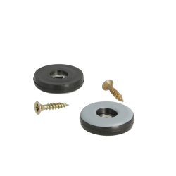 Glidesm 30mm m/Teflon og Skrue - Sort Plast