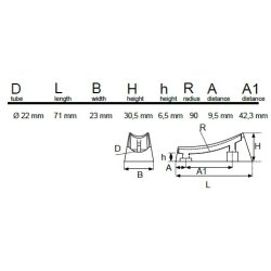 Glidesko Buet - Sort - til Rrben 22mm