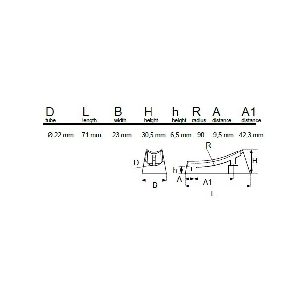 Glidesko Buet - Sort - til Rrben 22mm