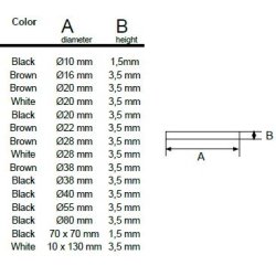 Filtpude 28x3,5mm - Brun