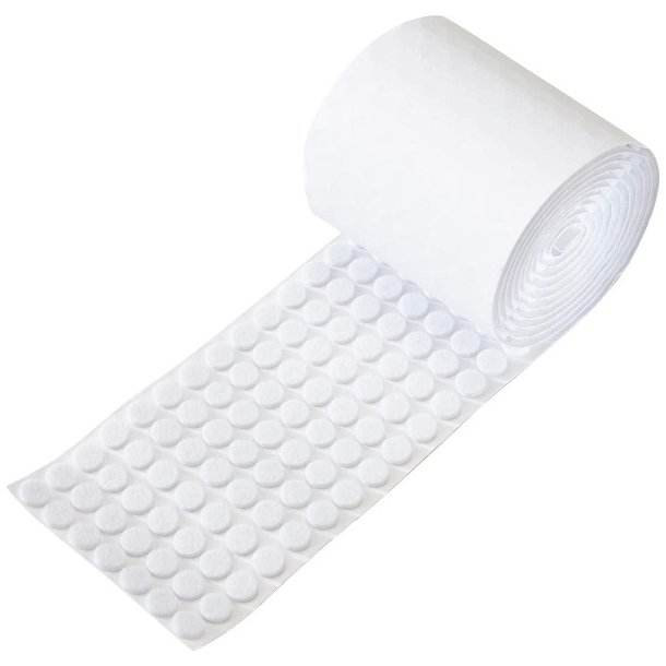 Filtpude 20x3,5mm - Hvid