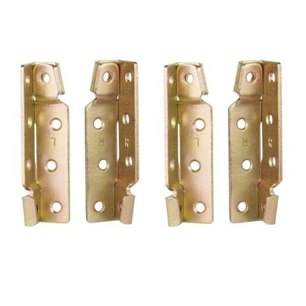H�gtebeslag S�t - 8 Dele - Gulforzinket St�l