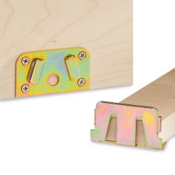 Sengebeslag Gavldel - Midtmontering - til Bredel 102040