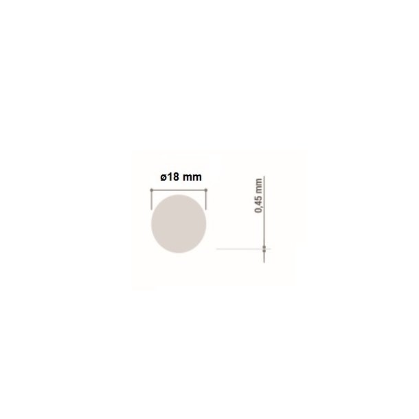 Selvkl�bende D�kh�tte "Pixo" �18mm – Hvid