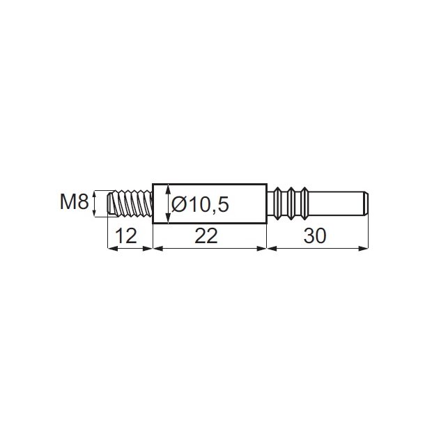 Samlebolt M8 - 64mm - til Fuerte Hus 103640