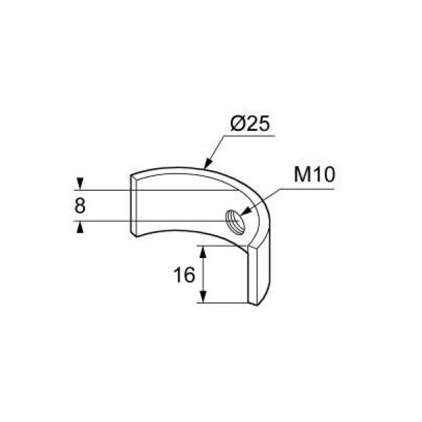 Halvmnemtrik M10 - Elforzinket
