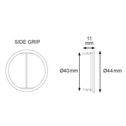 Dkkappe - 40 mm Hul - Brun