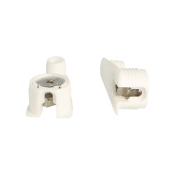 Samlebeslag "Eccentric" 10mm med Tap - Hvid