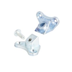 Samlebeslag "Butterfly" 21x22mm - Forniklet