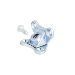 Samlebeslag "Butterfly" 21x22mm - Forniklet