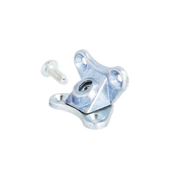 Samlebeslag "Butterfly" 21x22mm - Forniklet