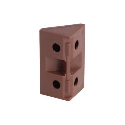 Hjrnesamlebeslag - 44mm - Brun