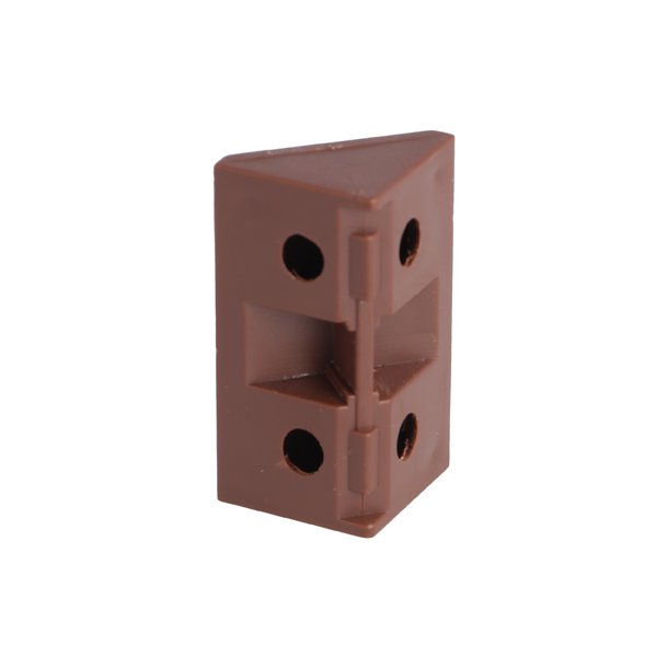 Hjrnesamlebeslag - 44mm - Brun