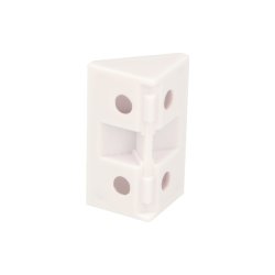 Hjrnesamlebeslag - 44mm - Hvid