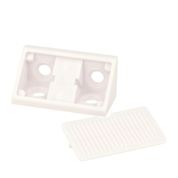 Hjrnesamlebeslag - 44mm - Hvid