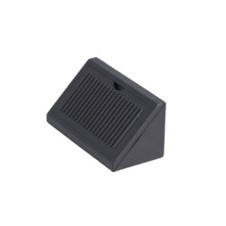 Hjrnesamlebeslag - 44mm - Sort