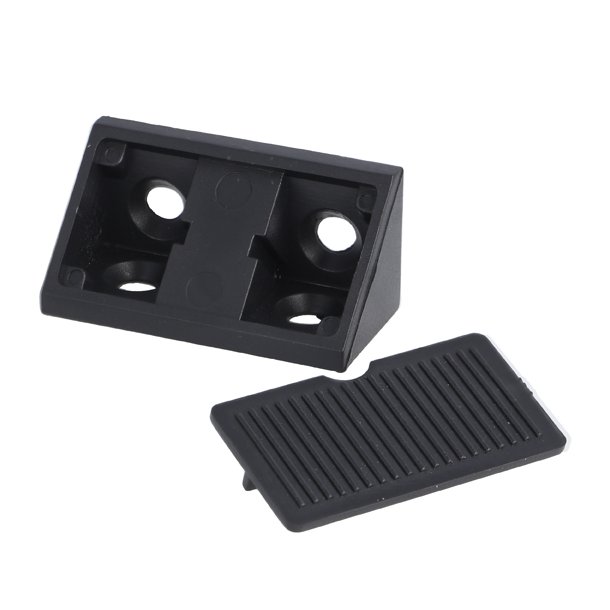 Hjrnesamlebeslag - 44mm - Sort