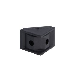 Hjrnesamlebeslag - 18mm - Sort