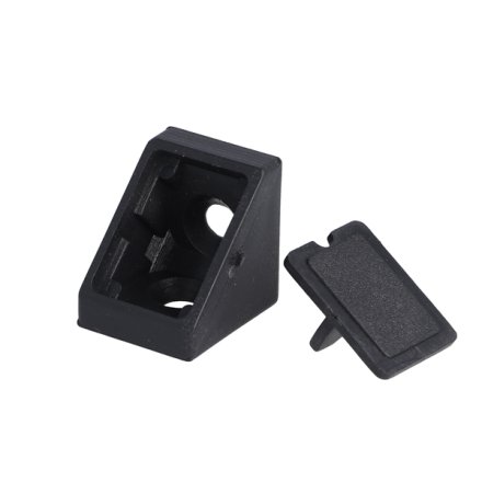 Hj�rnesamlebeslag - 18mm - Sort