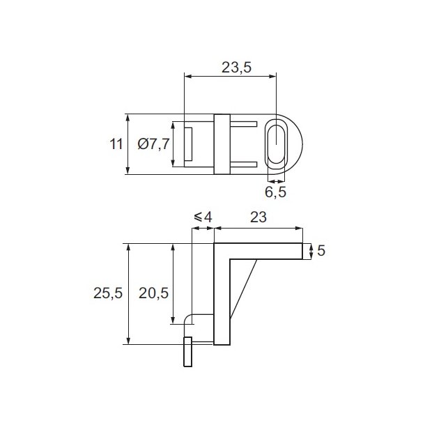Samlebeslag til Bagpaneler - Brun Plast