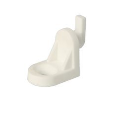 Samlebeslag til Bagpaneler - Hvid Plast