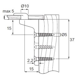 Samlebeslag til Bagpaneler - Forniklet