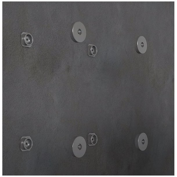 Lokaliseringsbeslag "Click", Gr Plast