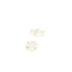 Samlebeslag "SnapX" - Han Del - Hvid (13,6mm)