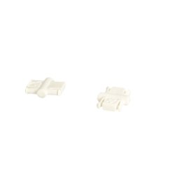 Samlebeslag "SnapX" - Han Del - Hvid (13,6mm)
