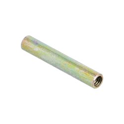 Gevindmuffe M4, 5x30mm - Gulforzinket