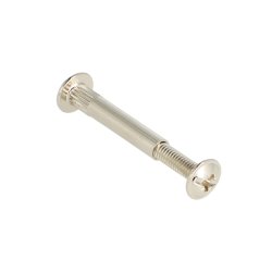 Samleskrue 2 Dele M4, 30-40mm - Forniklet