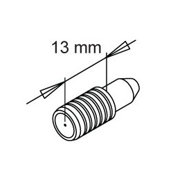 Styrestift Nylon - Han-Del �8x13mm